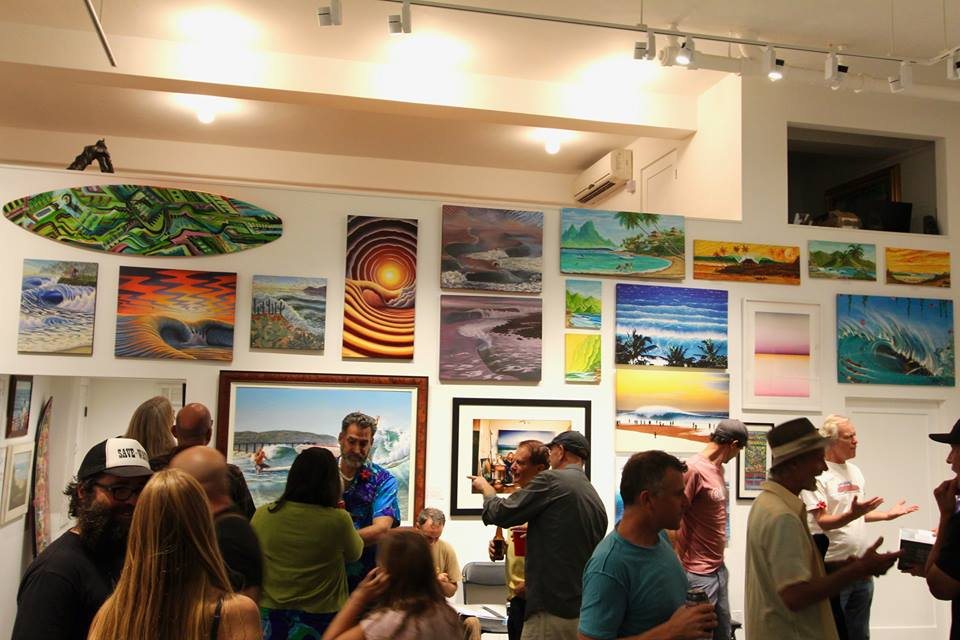 Accrochage et public — galerie US