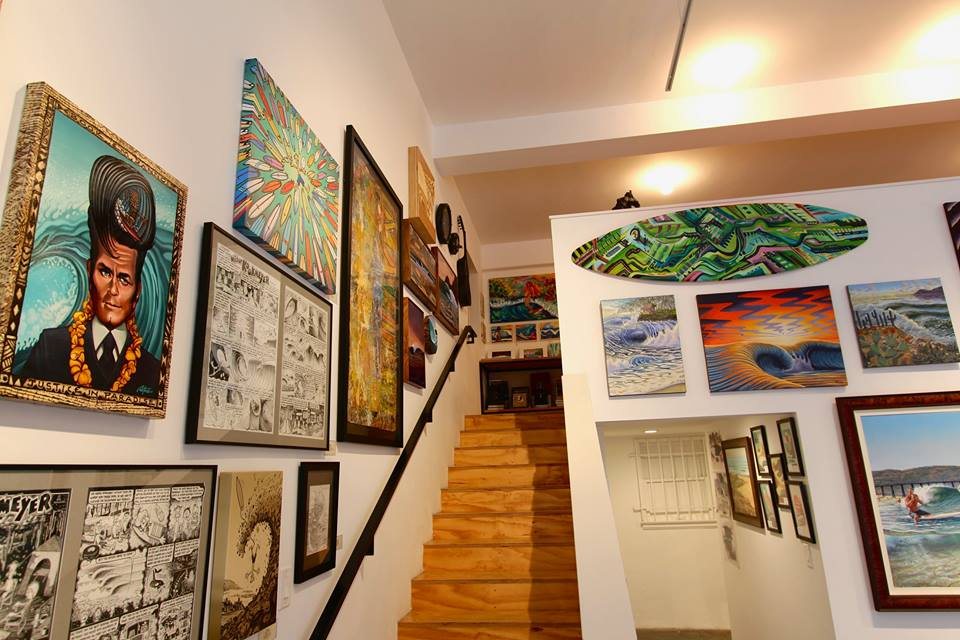 Galerie, œuvres et architecture intérieure