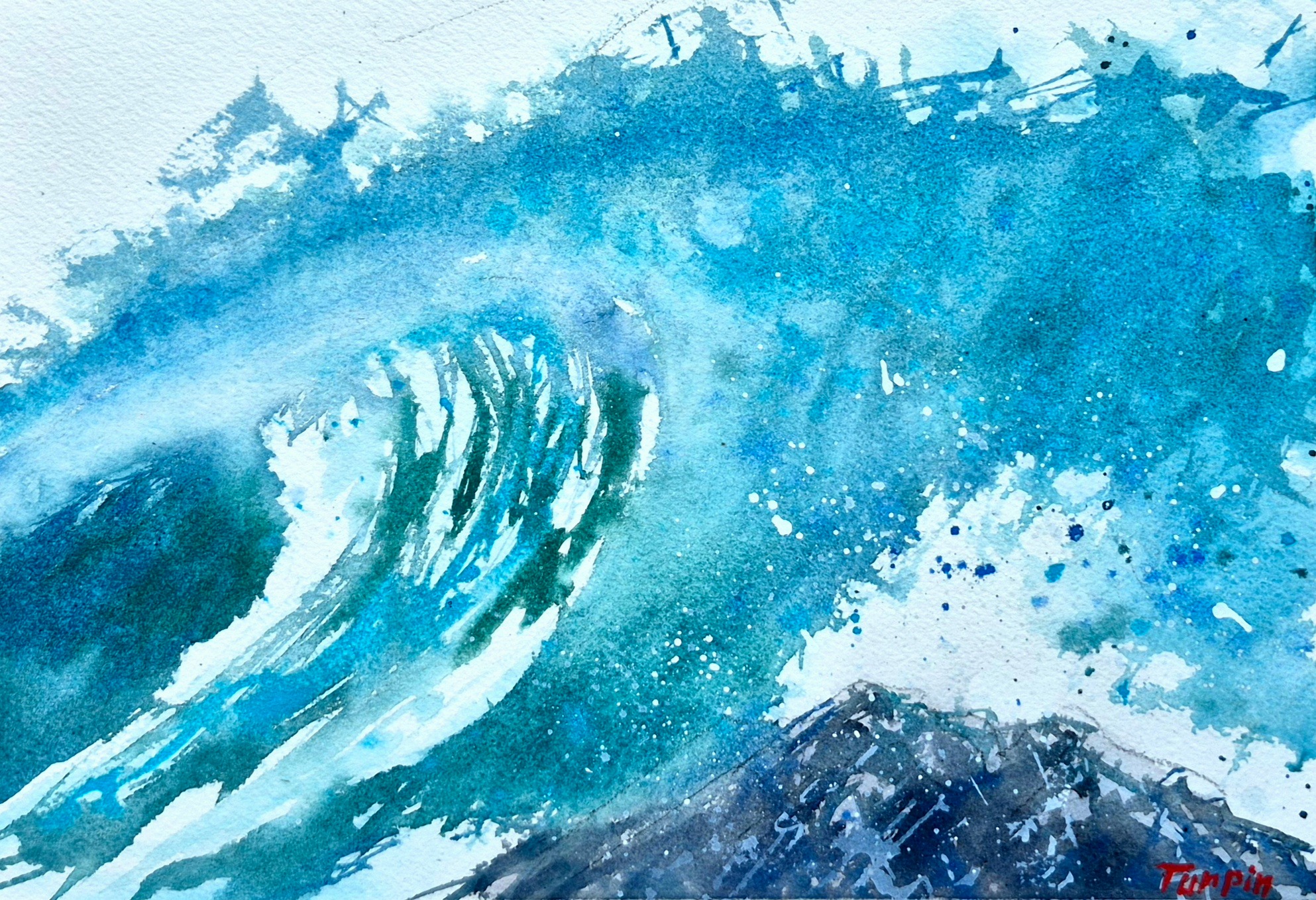 Respiration marine — œuvre originale de Bruno Turpin