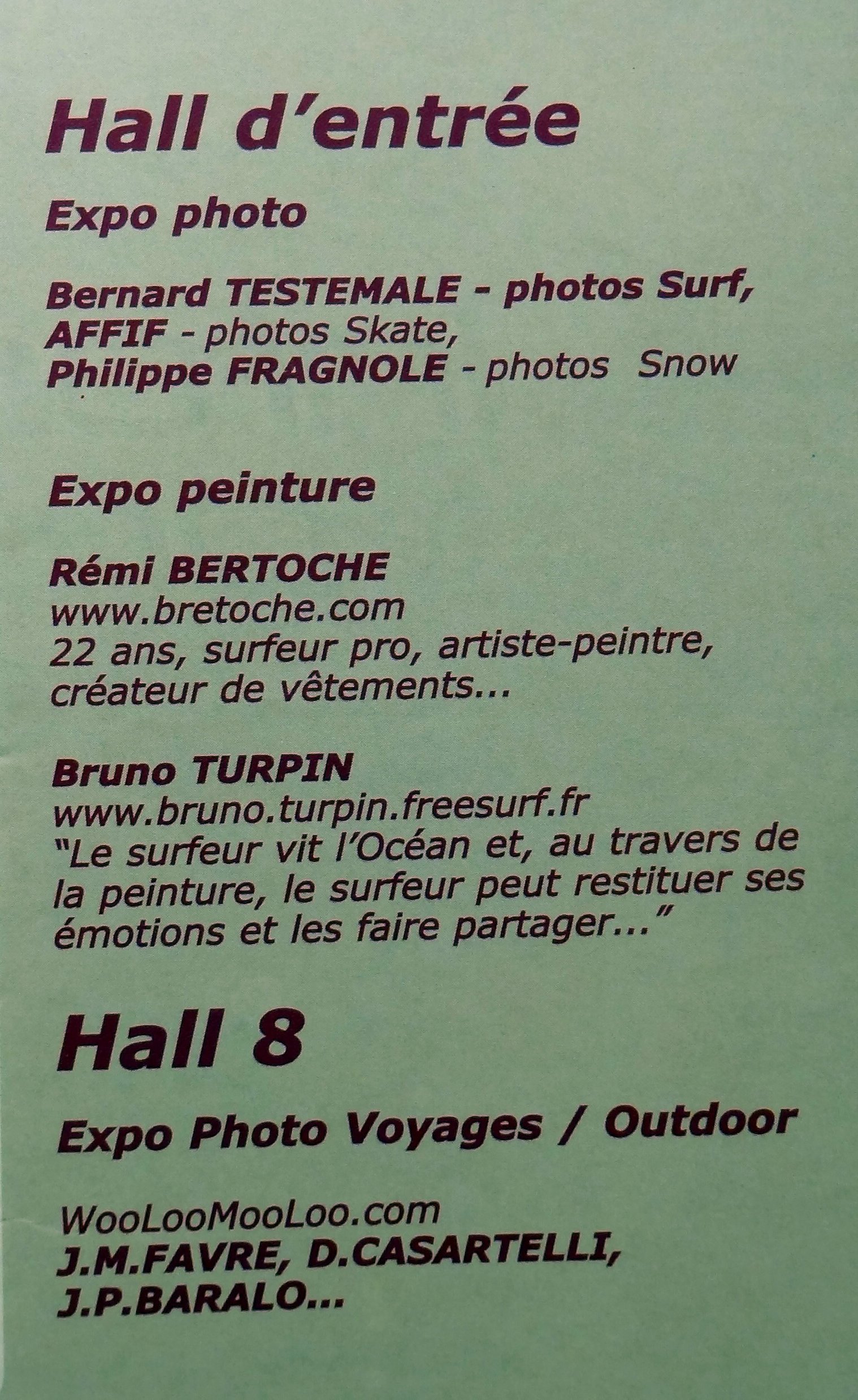 GLISSEXPO 2001 — Salon international de la glisse — document original